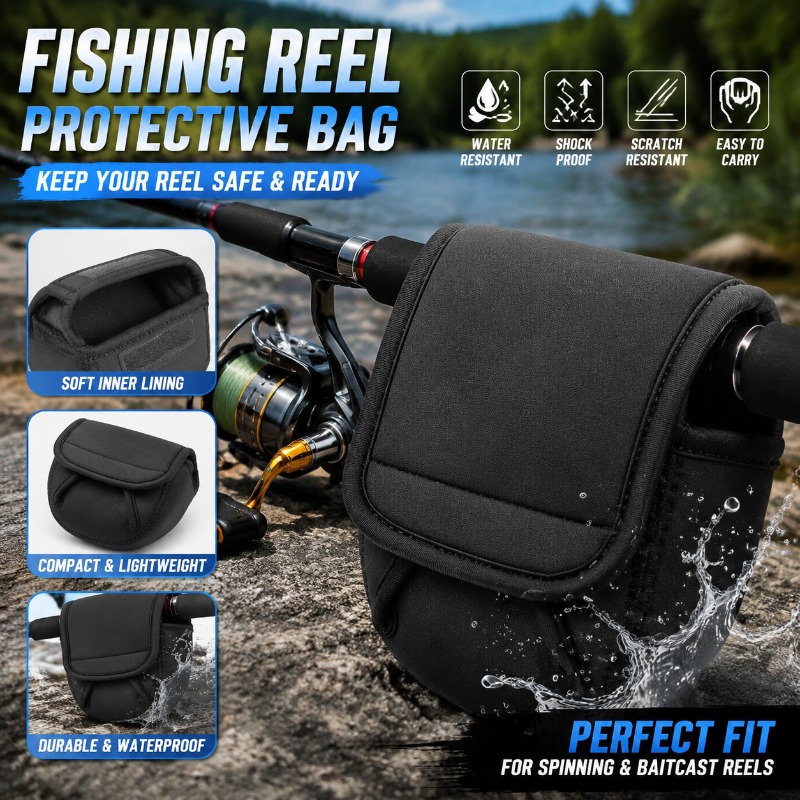 Fishing Rod Spinning - Pokrowiec ochronny na kołowrotek wędkarski, etui